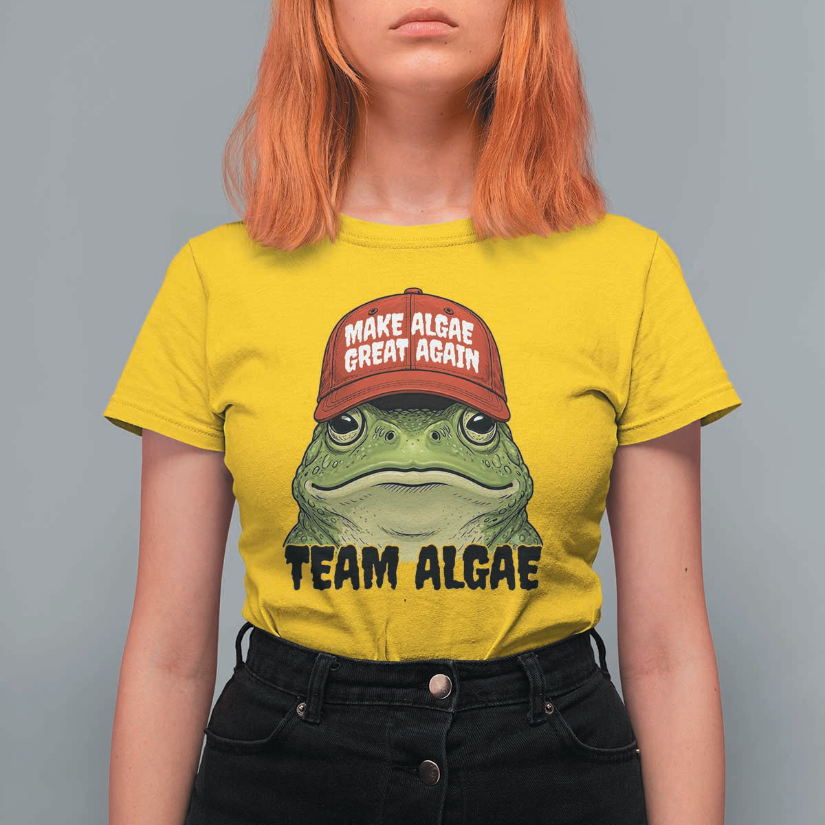 Make Algae Great Again T Shirt For Women Funny Political Satire Nature Lover Gift