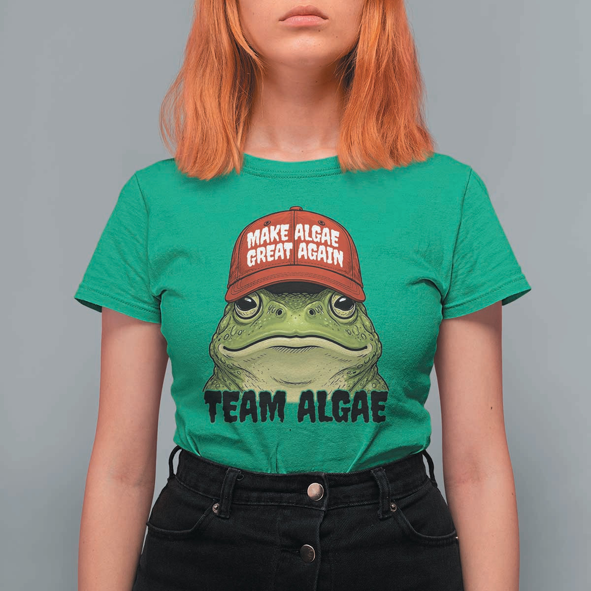 Make Algae Great Again T Shirt For Women Funny Political Satire Nature Lover Gift