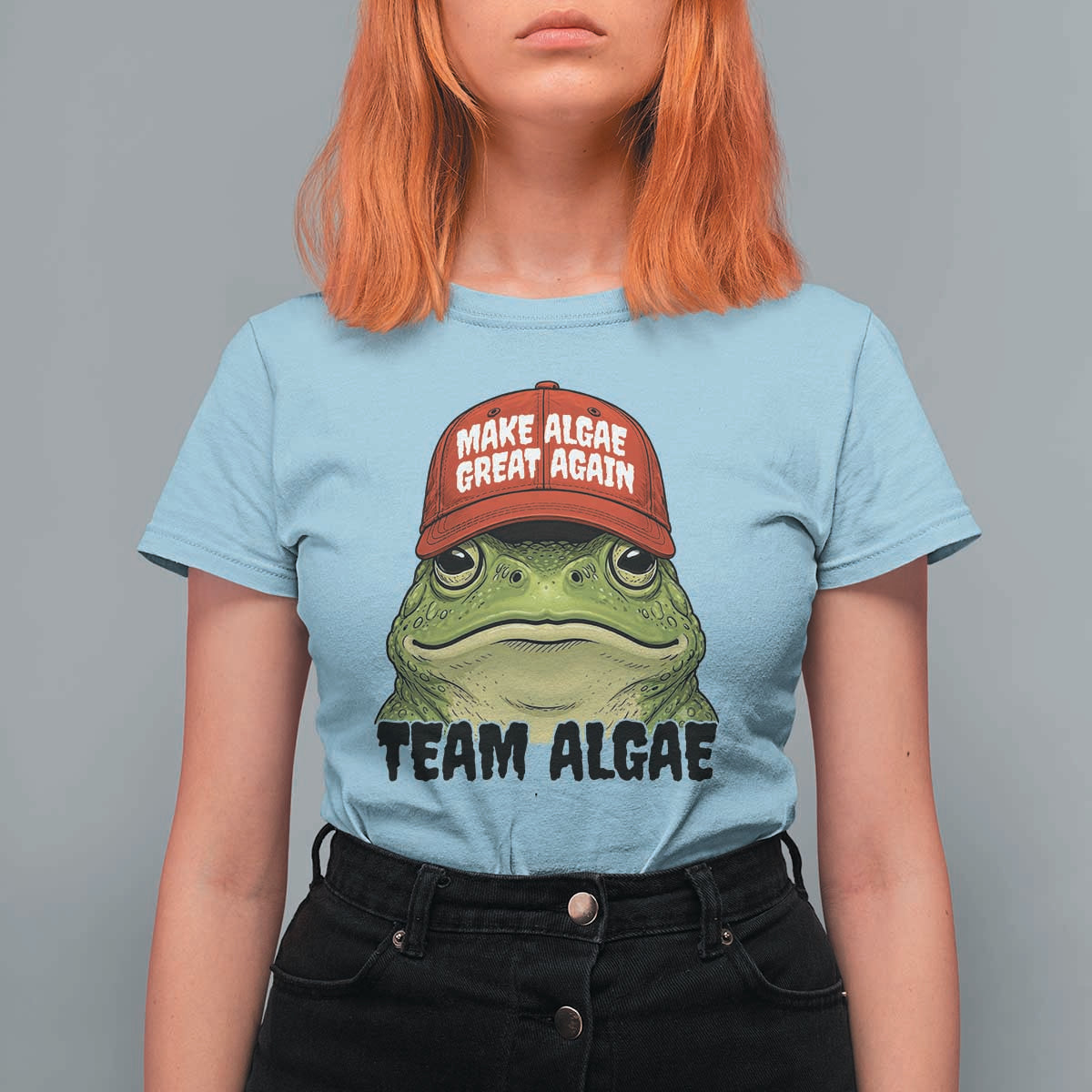 Make Algae Great Again T Shirt For Women Funny Political Satire Nature Lover Gift