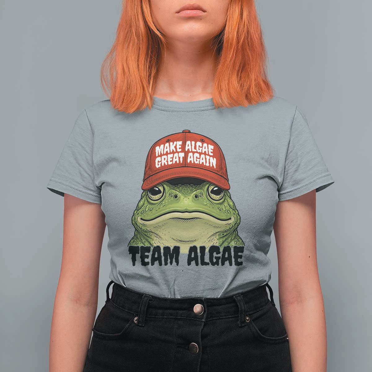 Make Algae Great Again T Shirt For Women Funny Political Satire Nature Lover Gift