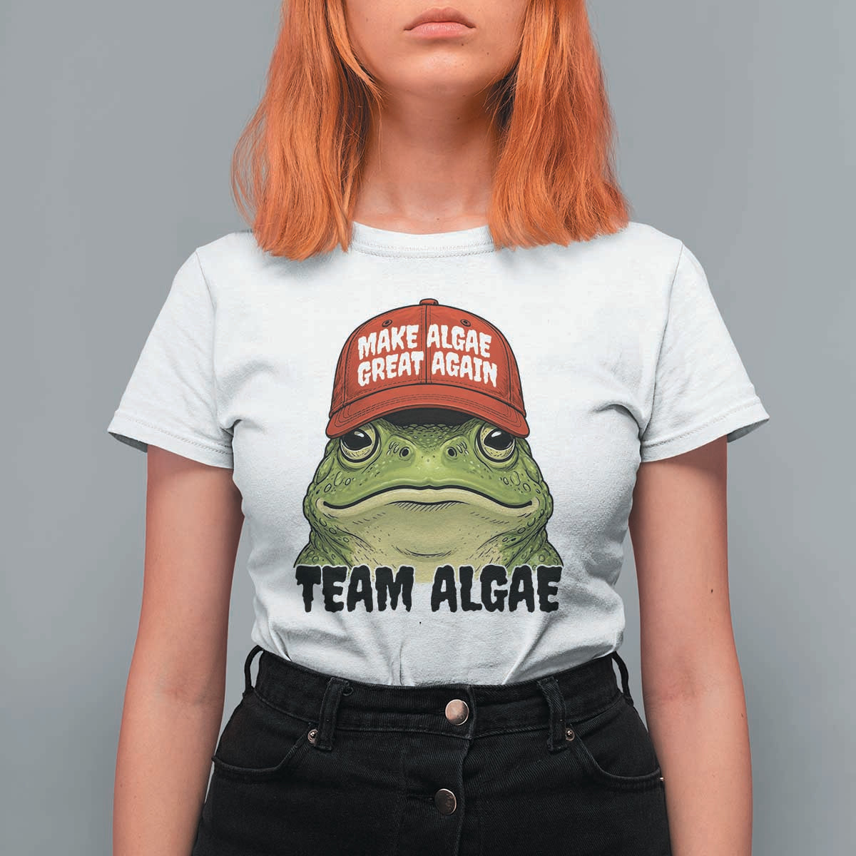 Make Algae Great Again T Shirt For Women Funny Political Satire Nature Lover Gift