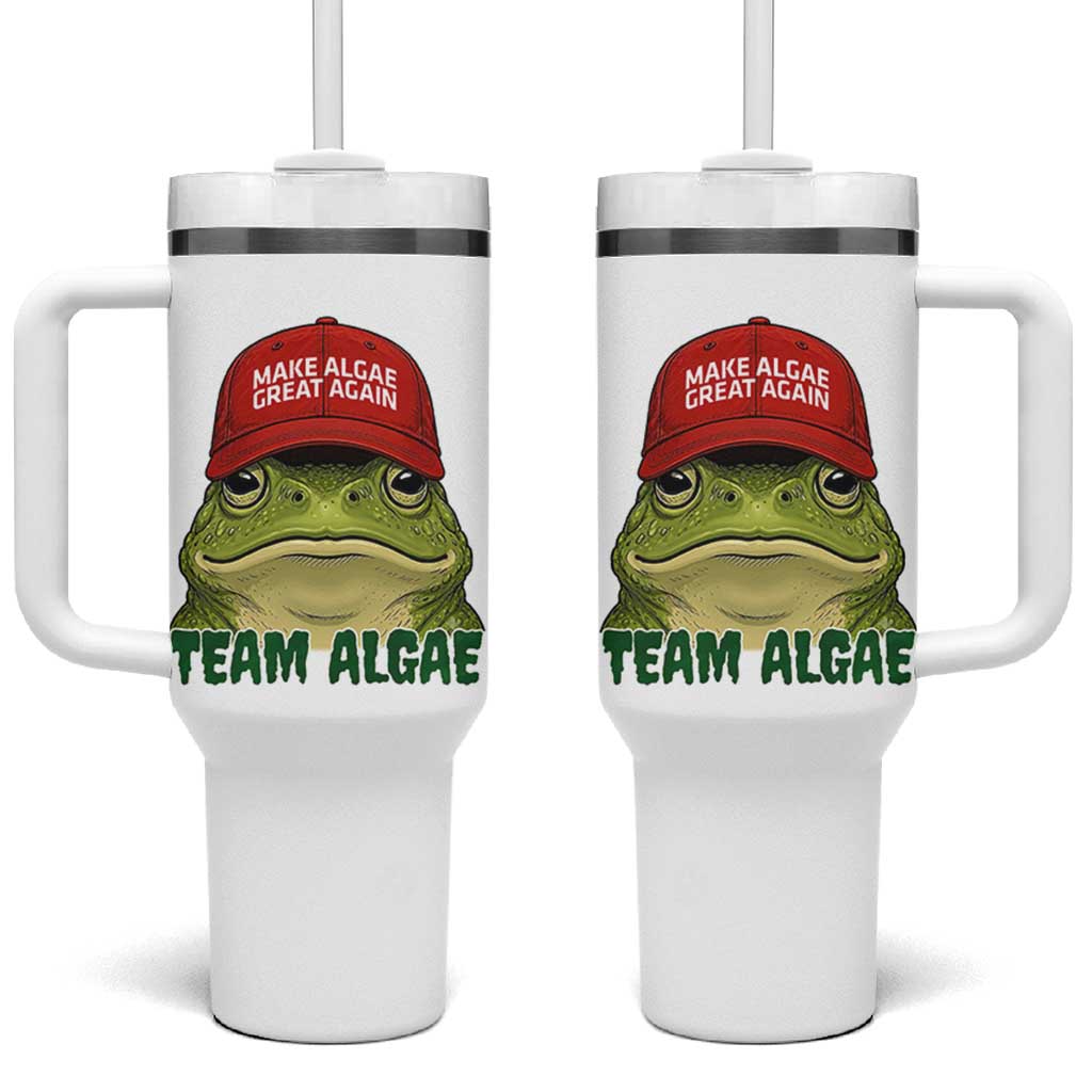 Make Algae Great Again Tumbler With Handle Funny Political Satire Nature Lover Gift