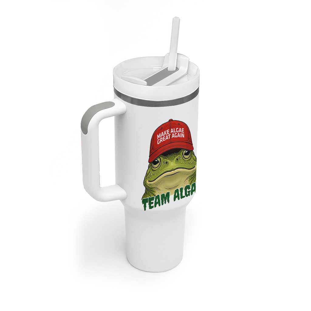 Make Algae Great Again Tumbler With Handle Funny Political Satire Nature Lover Gift