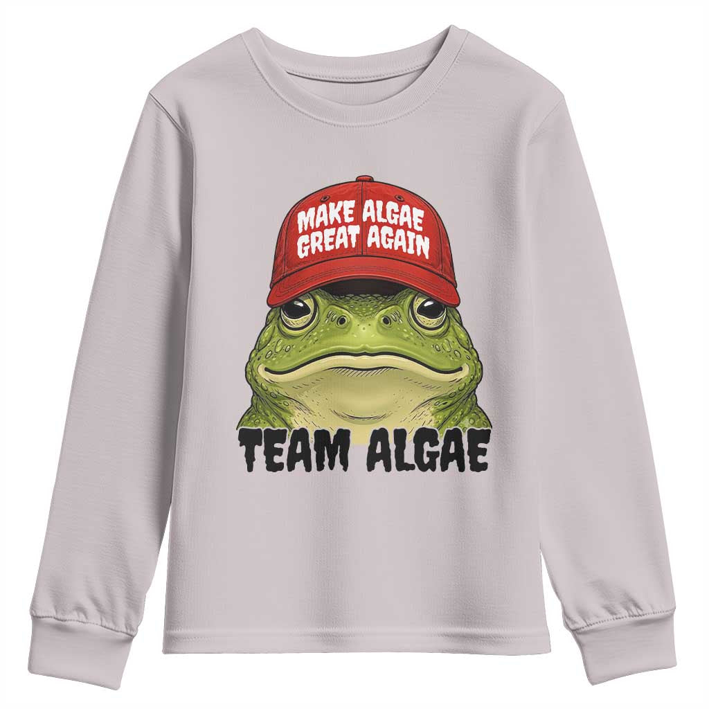 Make Algae Great Again Youth Sweatshirt Funny Political Satire Nature Lover Gift