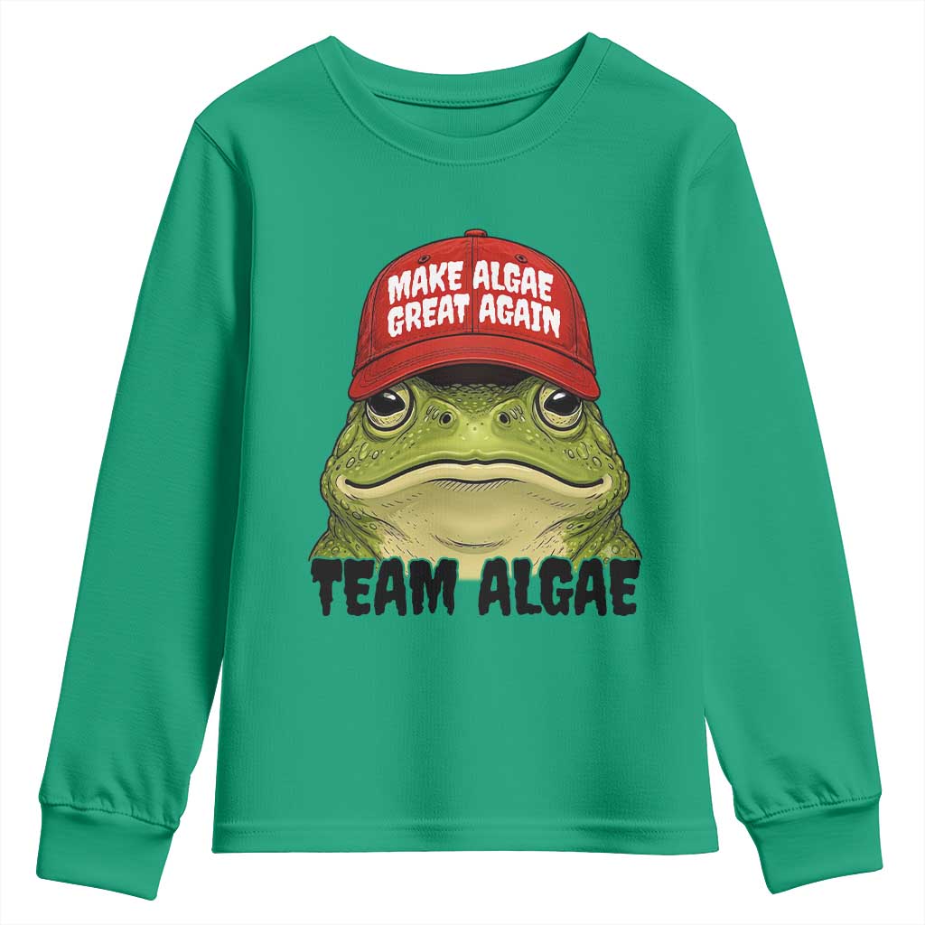 Make Algae Great Again Youth Sweatshirt Funny Political Satire Nature Lover Gift
