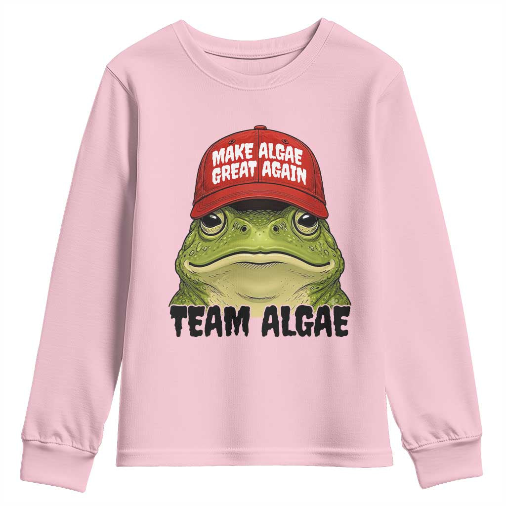 Make Algae Great Again Youth Sweatshirt Funny Political Satire Nature Lover Gift