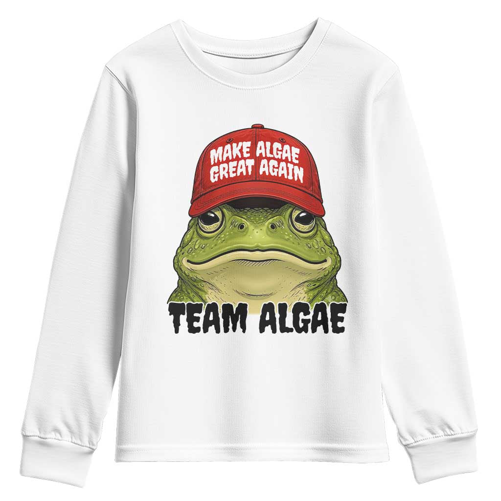 Make Algae Great Again Youth Sweatshirt Funny Political Satire Nature Lover Gift