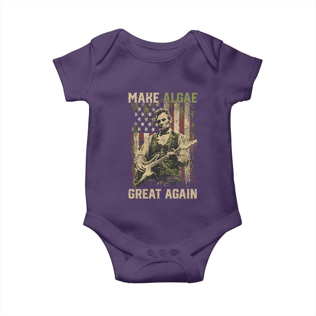 Make Algae Great Again Baby Onesie Funny Lincoln Political Satire Humor