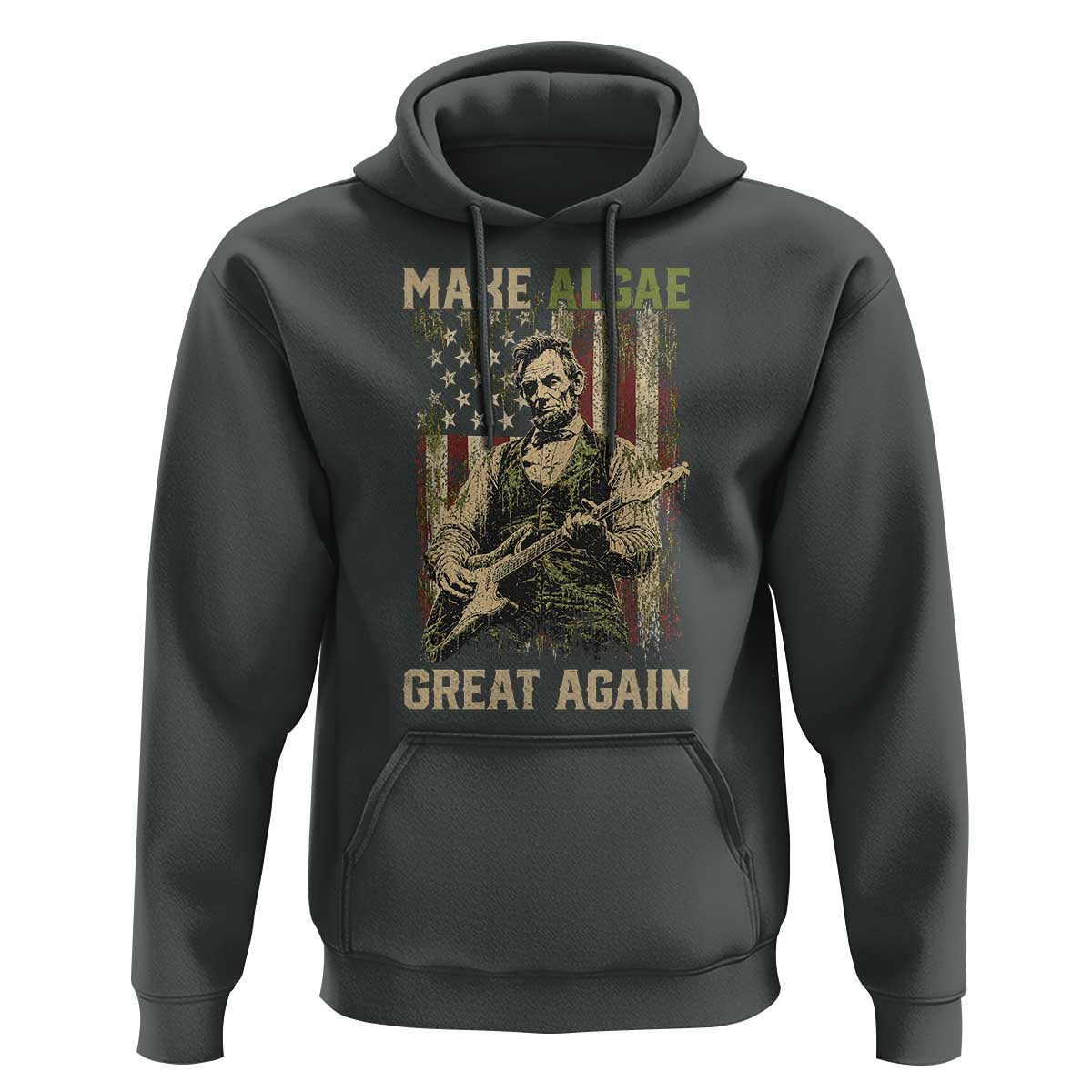 Make Algae Great Again Hoodie Funny Lincoln Political Satire Humor