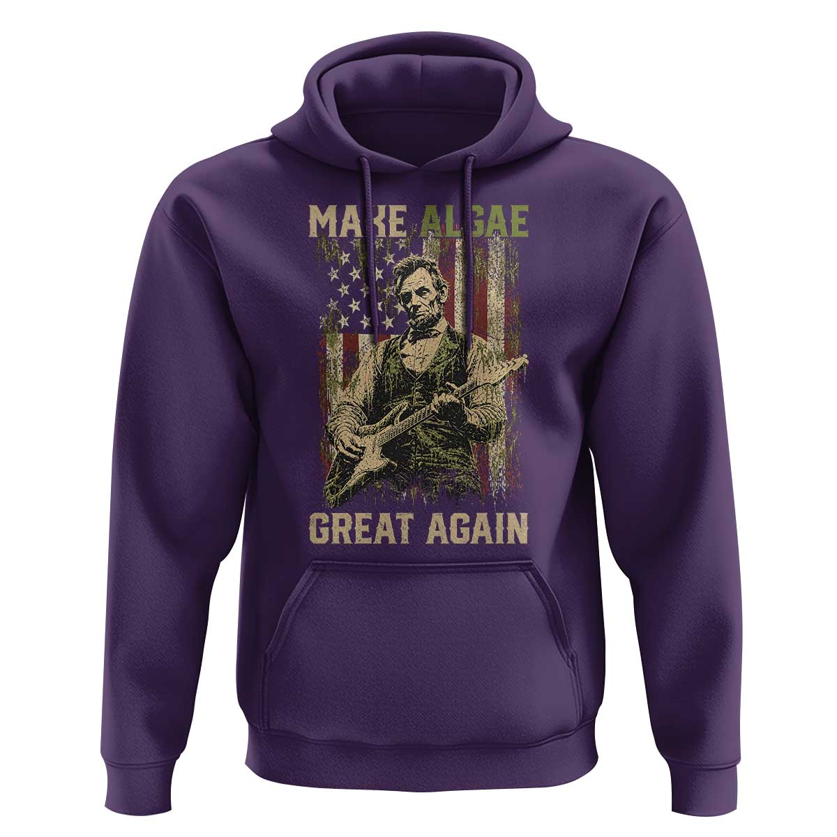 Make Algae Great Again Hoodie Funny Lincoln Political Satire Humor