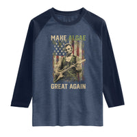Make Algae Great Again Raglan Shirt Funny Lincoln Political Satire Humor