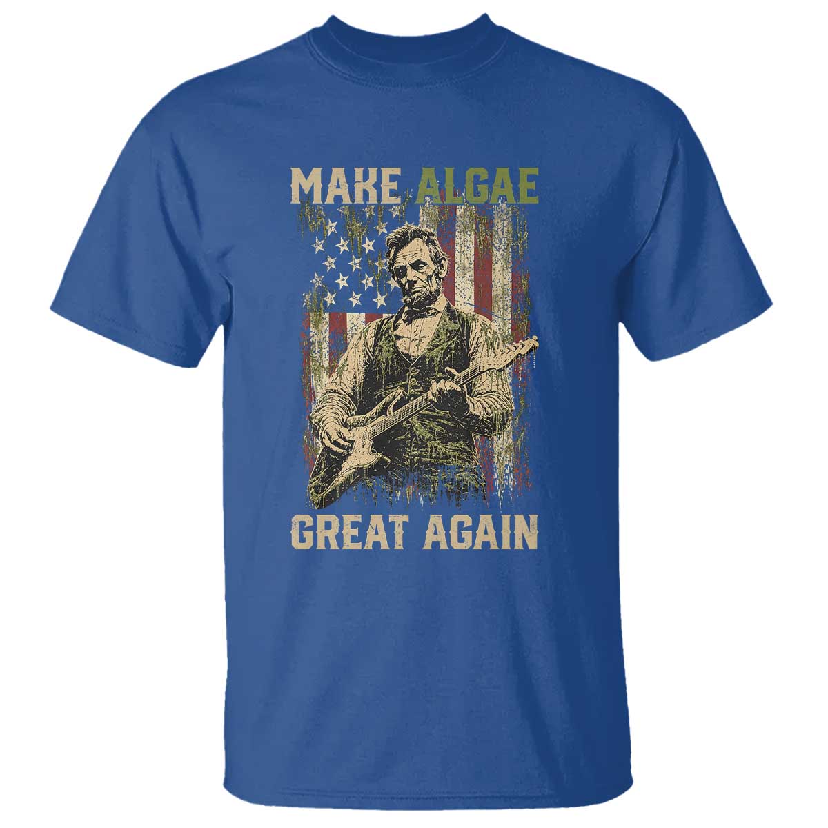 Make Algae Great Again T Shirt Funny Lincoln Political Satire Humor