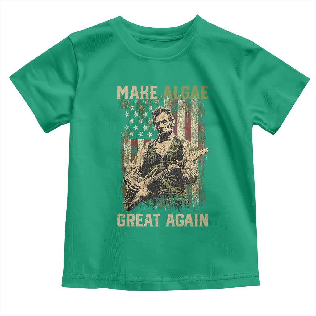 Make Algae Great Again Toddler T Shirt Funny Lincoln Political Satire Humor