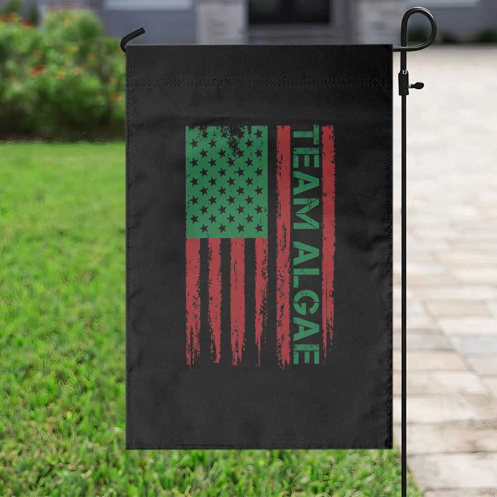 Team Algae Garden Flag Funny Make Algae Great Again American Flag Political Meme