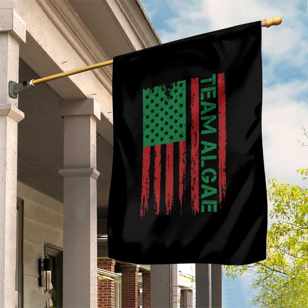 Team Algae Garden Flag Funny Make Algae Great Again American Flag Political Meme