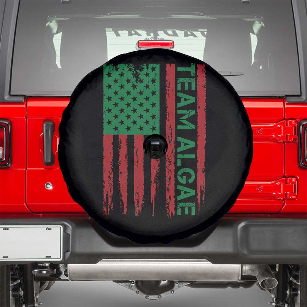 Team Algae Spare Tire Cover Funny Make Algae Great Again American Flag Political Meme