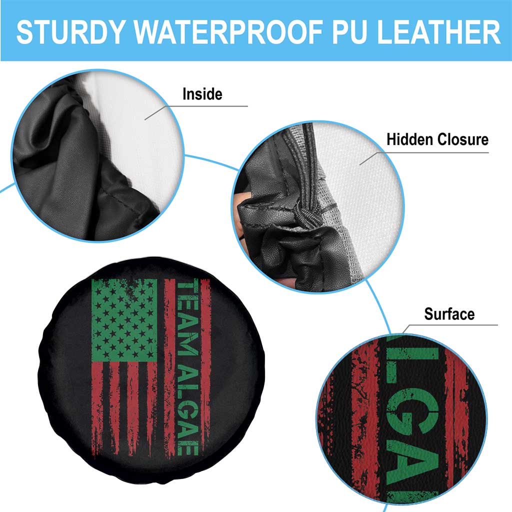Team Algae Spare Tire Cover Funny Make Algae Great Again American Flag Political Meme