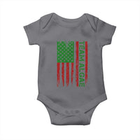Team Algae Baby Onesie Funny Make Algae Great Again American Flag Political Meme