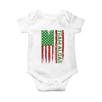 Team Algae Baby Onesie Funny Make Algae Great Again American Flag Political Meme