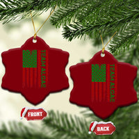 Team Algae Ceramic Ornament Funny Make Algae Great Again American Flag Political Meme