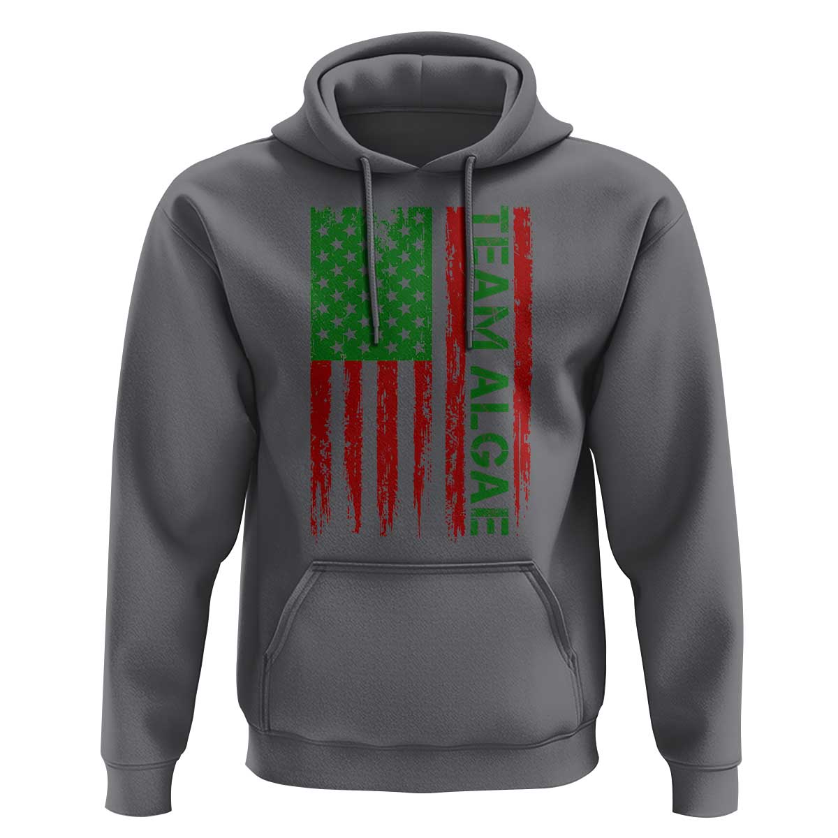 Team Algae Hoodie Funny Make Algae Great Again American Flag Political Meme