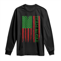Team Algae Long Sleeve Shirt Funny Make Algae Great Again American Flag Political Meme