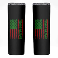 Team Algae Skinny Tumbler Funny Make Algae Great Again American Flag Political Meme