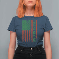 Team Algae T Shirt For Women Funny Make Algae Great Again American Flag Political Meme