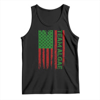 Team Algae Tank Top Funny Make Algae Great Again American Flag Political Meme
