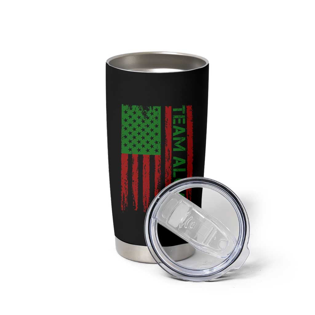Team Algae Tumbler Cup Funny Make Algae Great Again American Flag Political Meme
