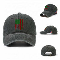 Team Algae Washed Cotton Baseball Cap Funny Make Algae Great Again American Flag Political Meme