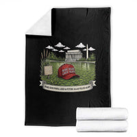 Make Algae Great Again Throw Blanket Funny Political Satire Humor
