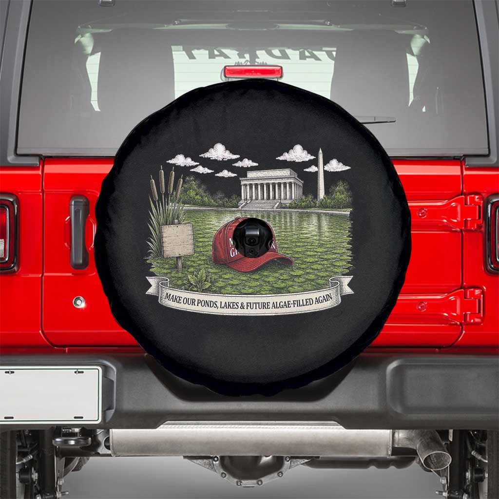 Make Algae Great Again Spare Tire Cover Funny Political Satire Humor