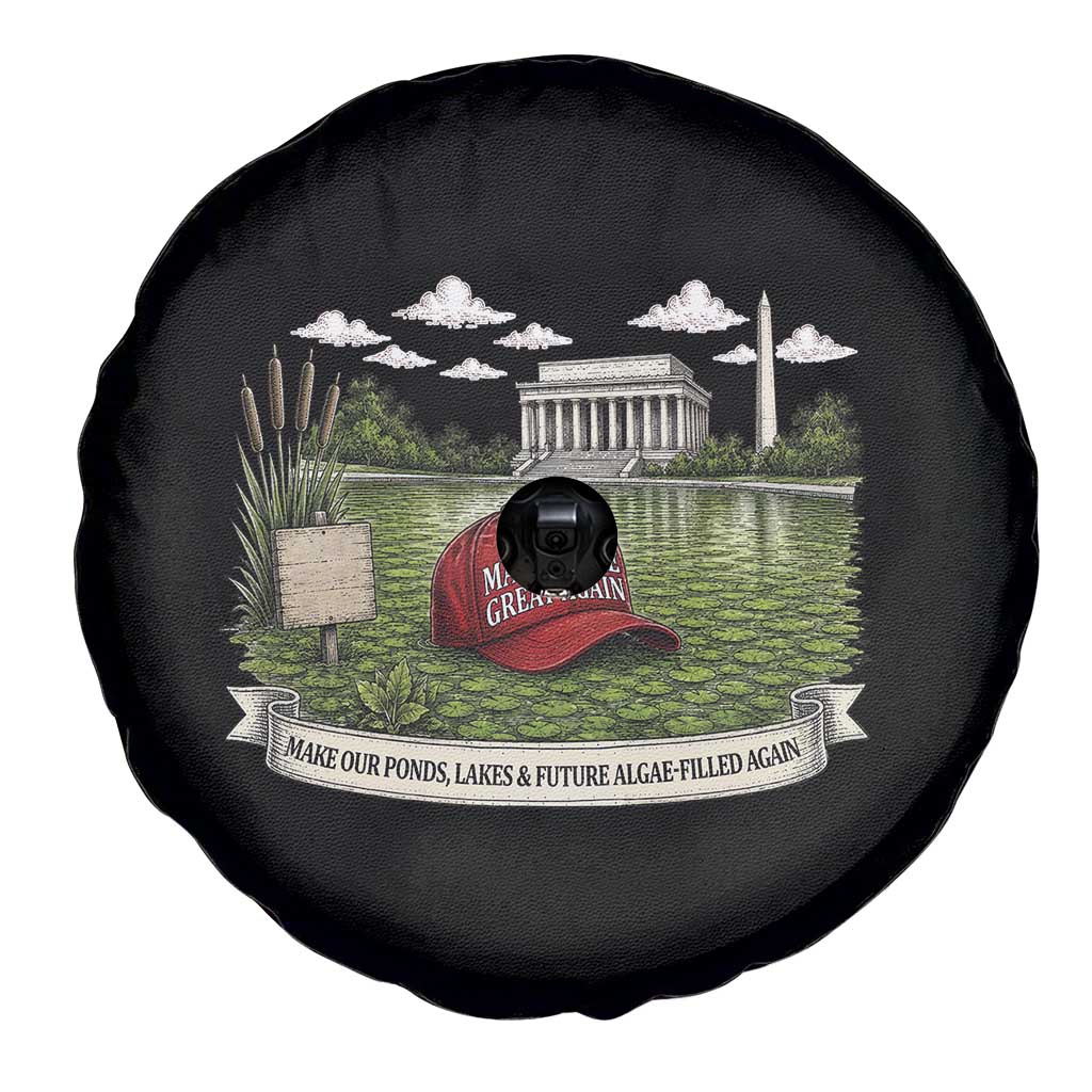 Make Algae Great Again Spare Tire Cover Funny Political Satire Humor