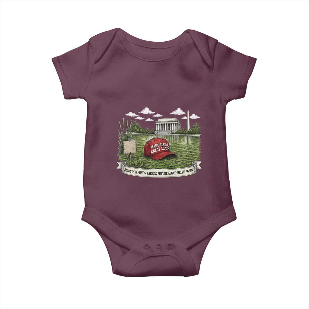 Make Algae Great Again Baby Onesie Funny Political Satire Humor