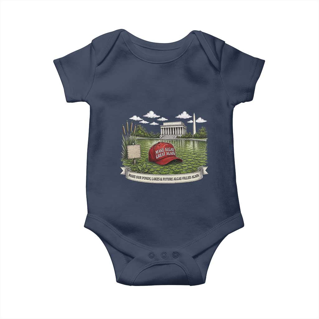 Make Algae Great Again Baby Onesie Funny Political Satire Humor