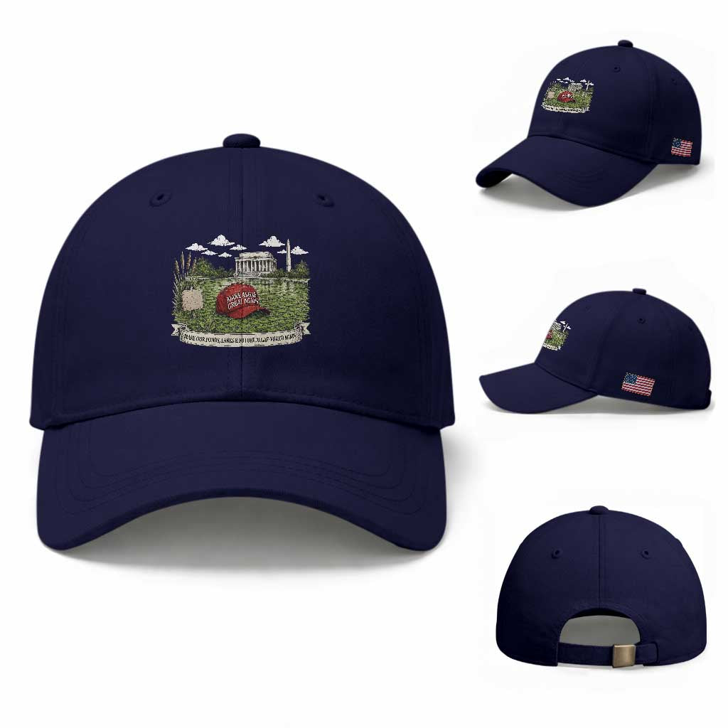 Make Algae Great Again Baseball Cap Funny Political Satire Humor