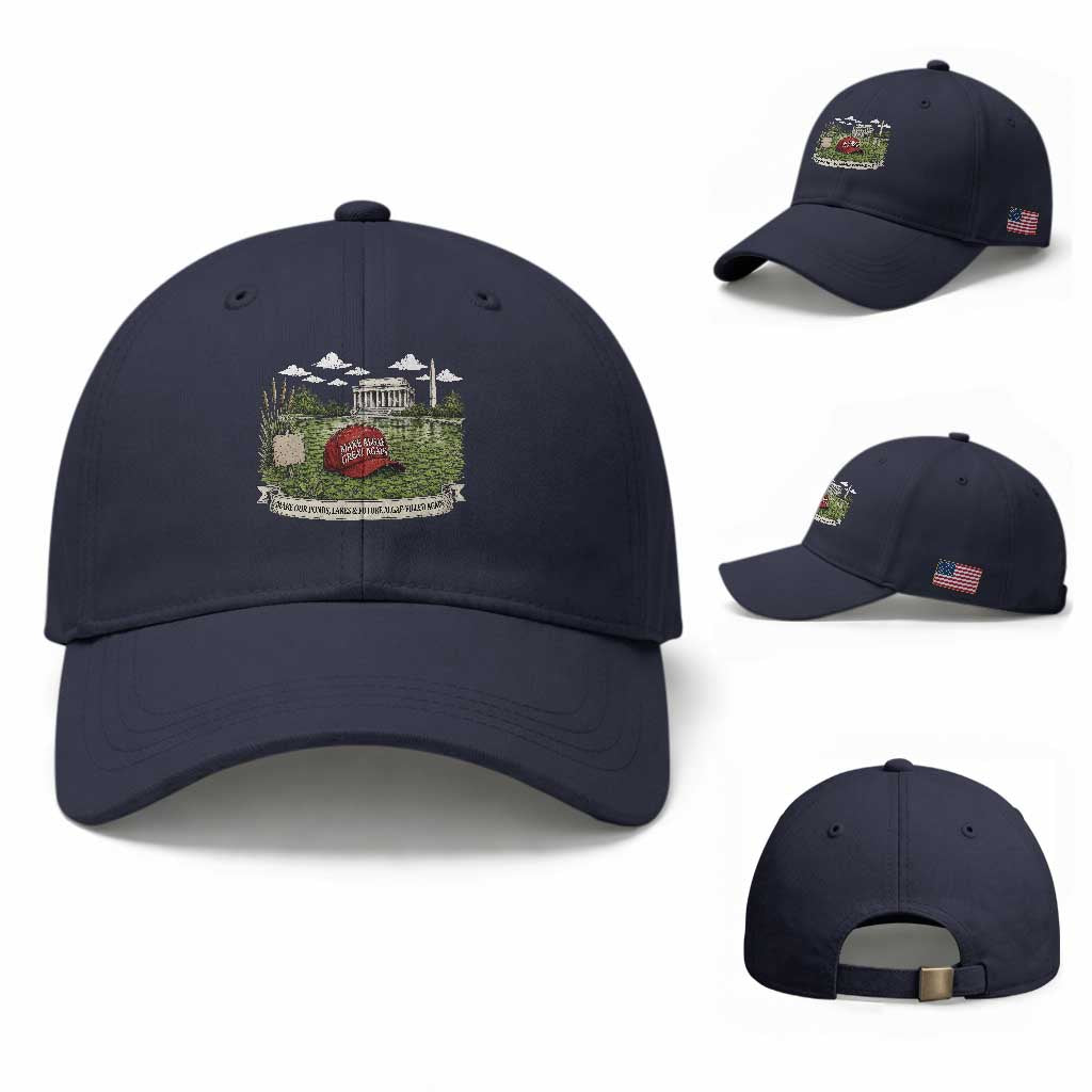 Make Algae Great Again Baseball Cap Funny Political Satire Humor