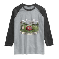 Make Algae Great Again Raglan Shirt Funny Political Satire Humor