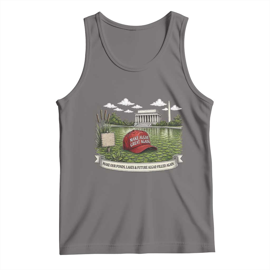 Make Algae Great Again Tank Top Funny Political Satire Humor
