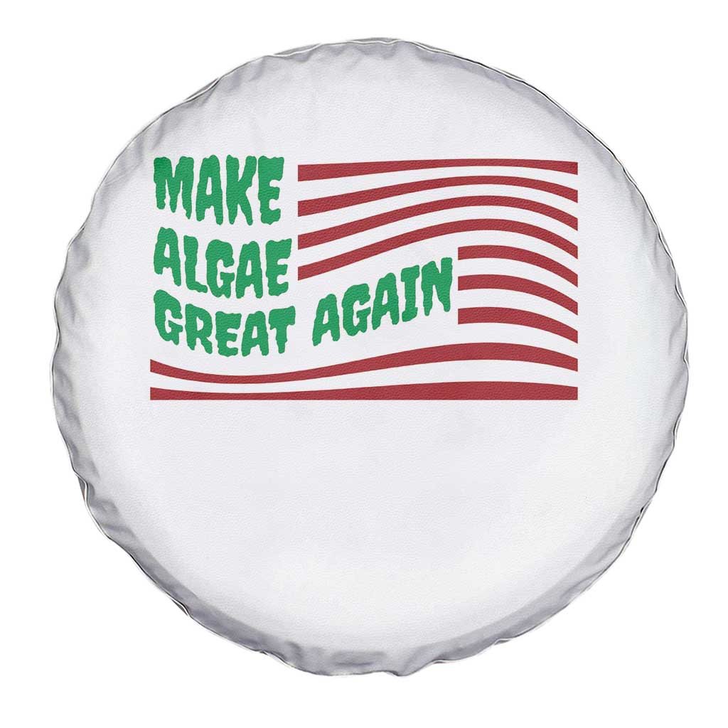 Make Algae Great Again Spare Tire Cover Funny Political Satire American Flag Meme