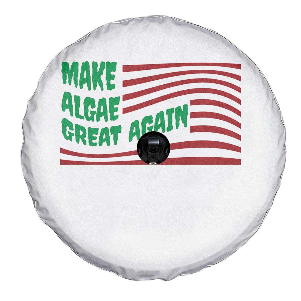 Make Algae Great Again Spare Tire Cover Funny Political Satire American Flag Meme