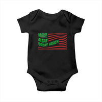 Make Algae Great Again Baby Onesie Funny Political Satire American Flag Meme