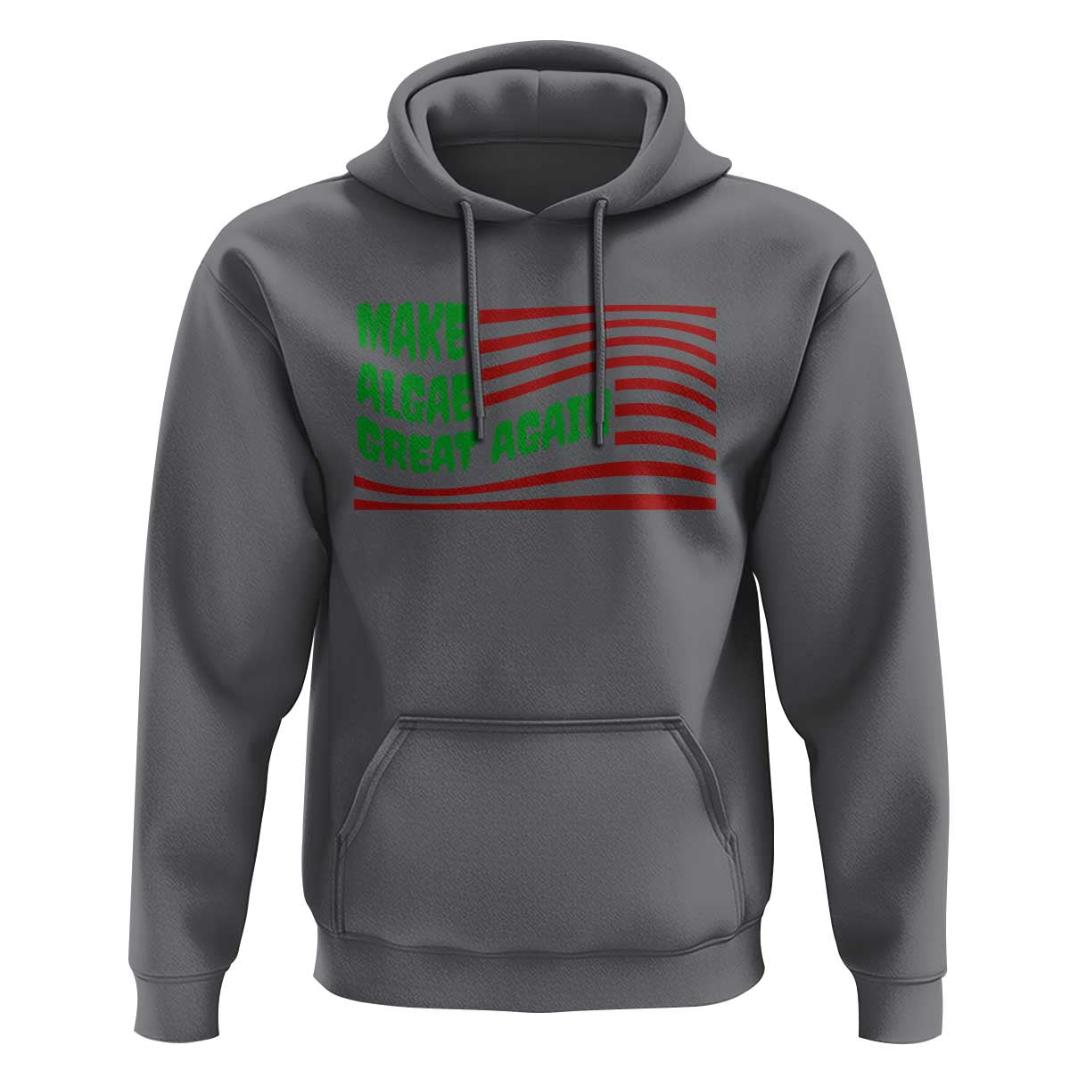 Make Algae Great Again Hoodie Funny Political Satire American Flag Meme