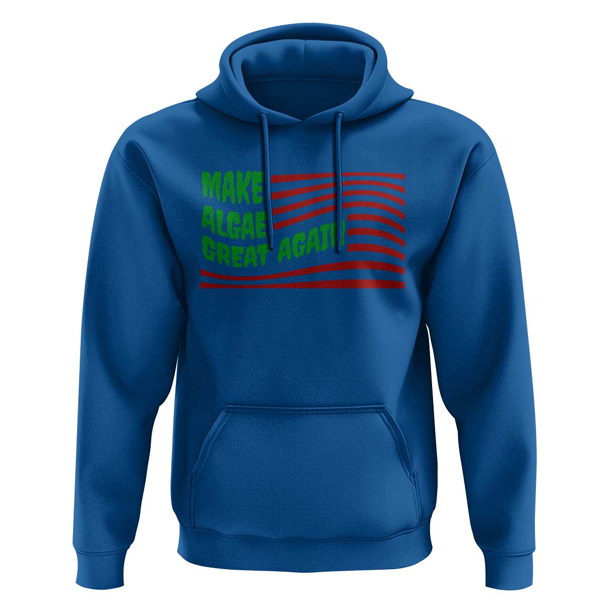 Make Algae Great Again Hoodie Funny Political Satire American Flag Meme