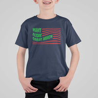 Make Algae Great Again T Shirt For Kid Funny Political Satire American Flag Meme