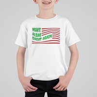 Make Algae Great Again T Shirt For Kid Funny Political Satire American Flag Meme