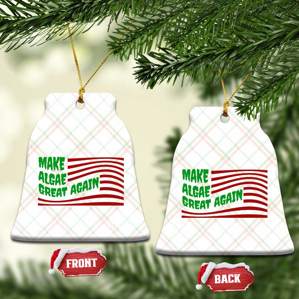Make Algae Great Again Ceramic Ornament Funny Political Satire American Flag Meme