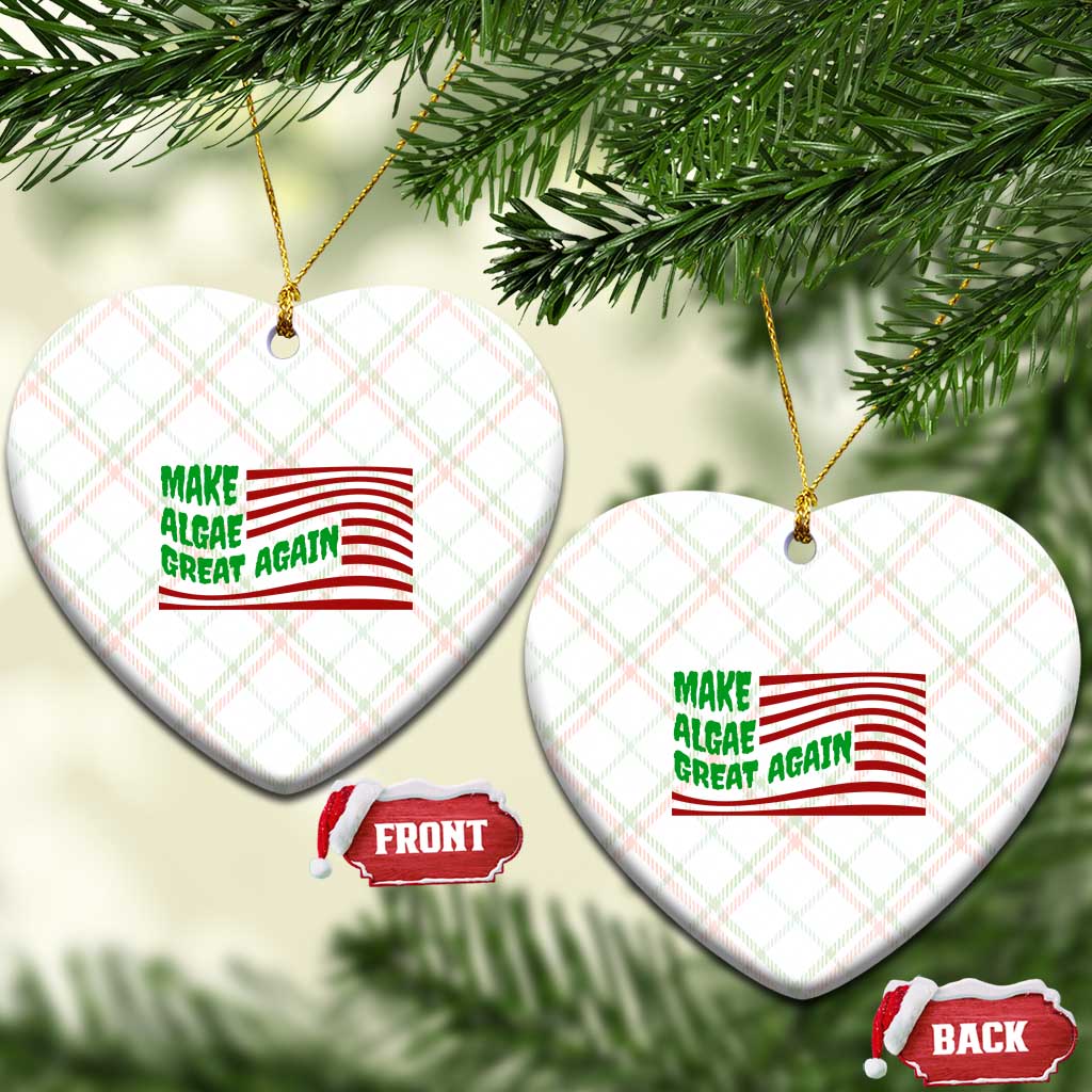 Make Algae Great Again Ceramic Ornament Funny Political Satire American Flag Meme