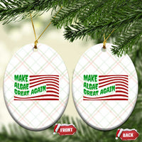 Make Algae Great Again Ceramic Ornament Funny Political Satire American Flag Meme